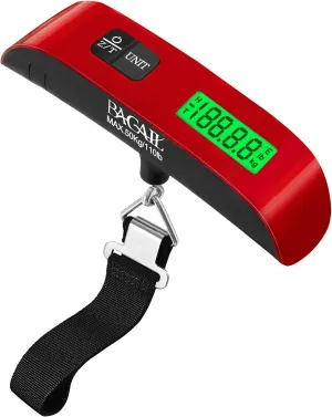 BAGAIL Digital Luggage Scale, 110lbs Hanging Baggage Scale with Backlit LCD Display, Portable Suitcase Weighing Scale, Travel Luggage Weight Scale with Hook, Strong Straps for Travelers