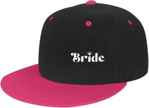Bride Hat Funny Snapback Flat Brim Bill Hip Hop Baseball Cap Women Men Gift