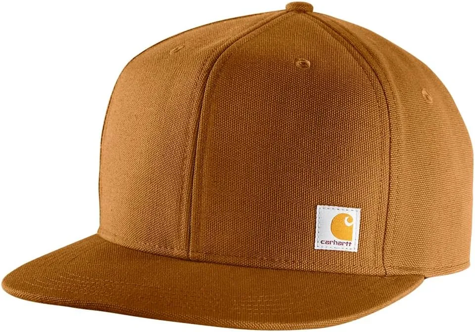Carhartt Men's Firm Duck Flat Brim Cap