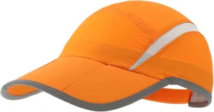 Connectyle Foldable Mesh Sports Cap with Reflective Stripe Breathable Sun Runner Cap