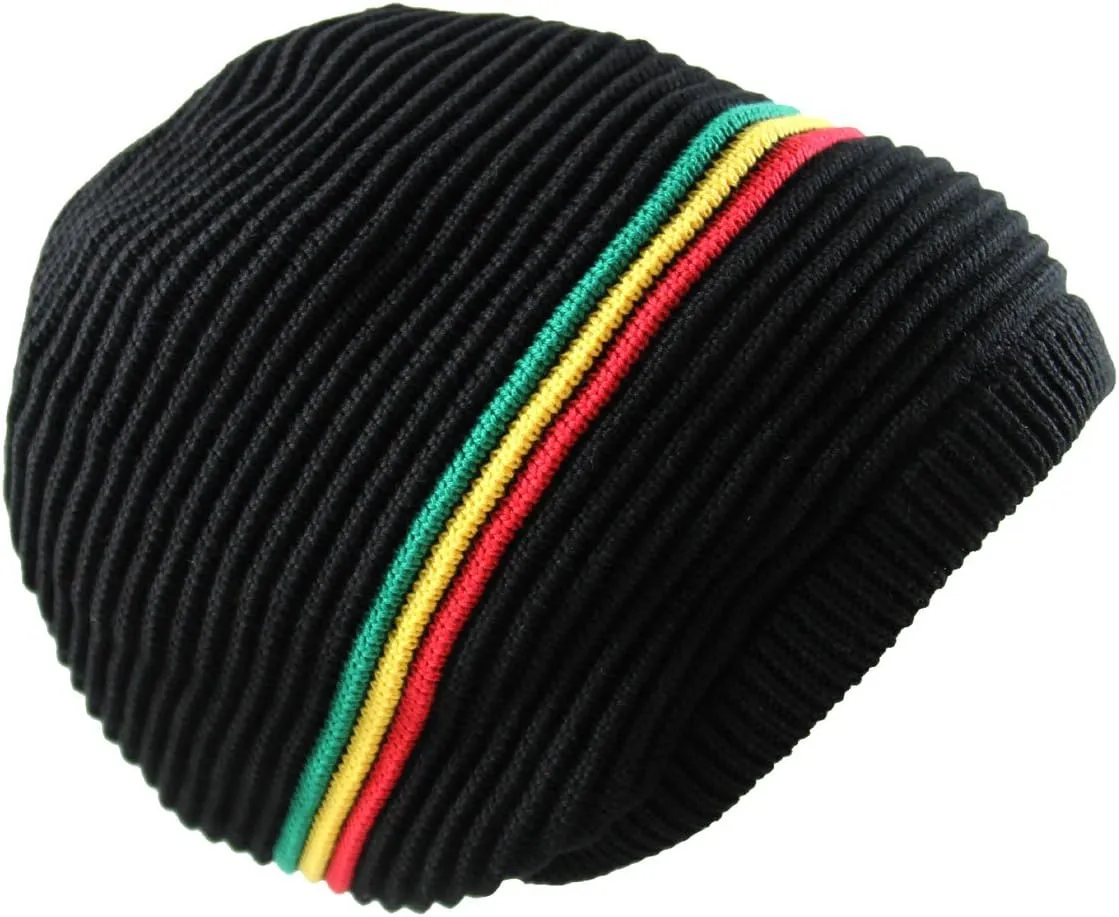 Cotton Rasta Knitted Beanie for Long Dreadlocks XXXL