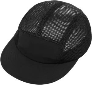Croogo Mesh 5 Panel Hat Adjustable Trucker Baseball Cap Lightweight Breathable Quick Dry Cap Hip Hop Style Flat Brim Hats