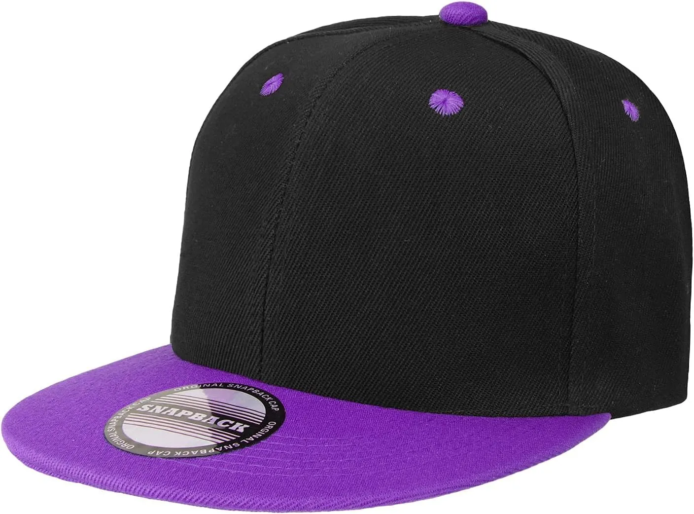 Falari Wholesale 12 Pack Snapback Hat Cap Hip Hop Style Flat Bill Blank Solid Color Adjustable Size