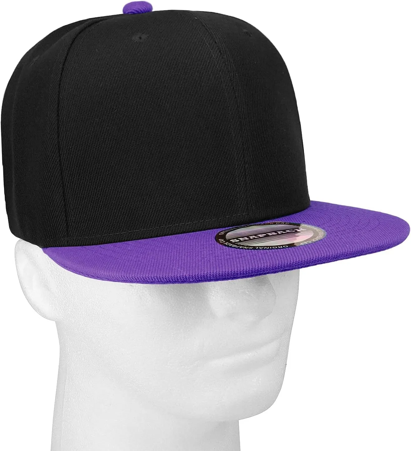 Falari Wholesale 12 Pack Snapback Hat Cap Hip Hop Style Flat Bill Blank Solid Color Adjustable Size