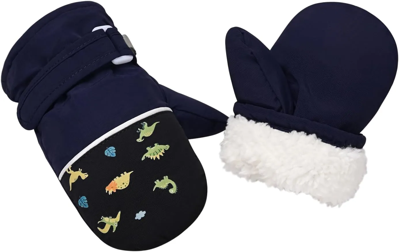 Fleece Lined Mittens for Baby Boys Girls,Infant Baby Toddler Little Kids Winter Gloves Mittens for Children