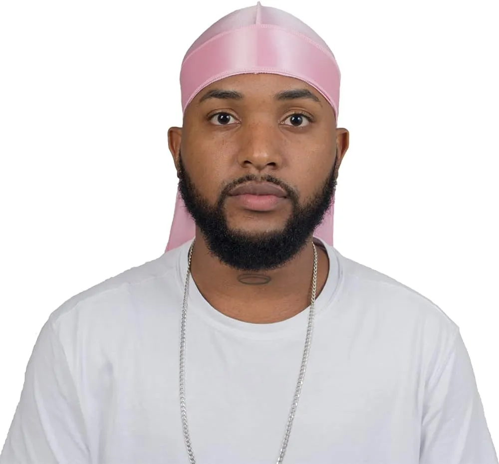 ForceWave 3 Pieces Silky Durags and 1 Wave Cap Pack for Men Waves, Moisture-Tech Fabric Satin Du-Rag