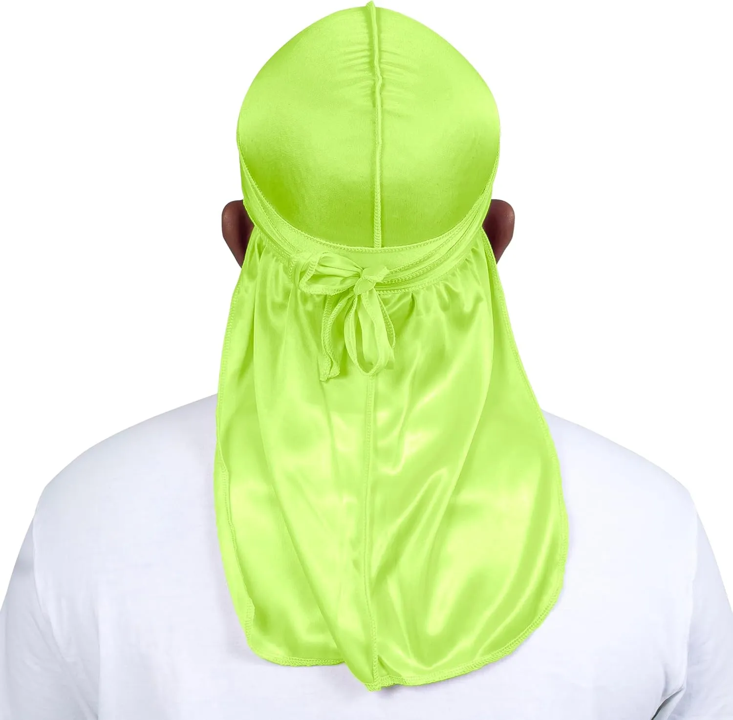 ForceWave 3 Pieces Silky Durags and 1 Wave Cap Pack for Men Waves, Moisture-Tech Fabric Satin Du-Rag