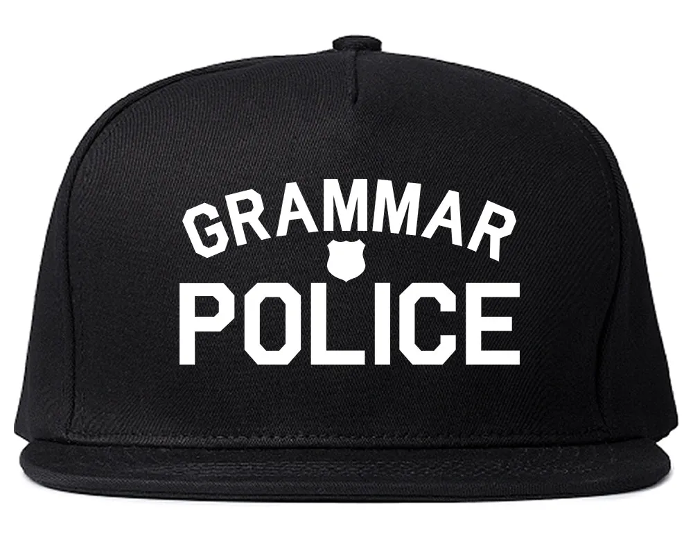 Grammar Police Gag Mens Snapback Hat