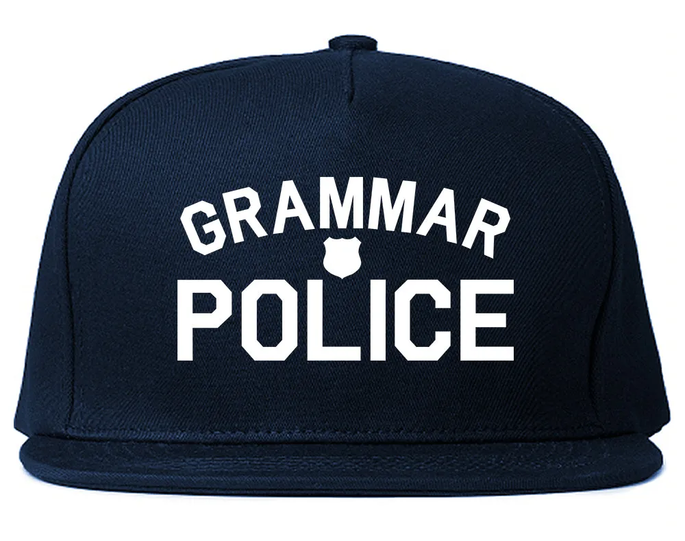 Grammar Police Gag Mens Snapback Hat