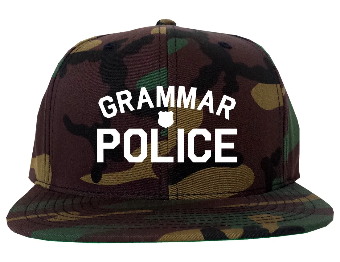 Grammar Police Gag Mens Snapback Hat