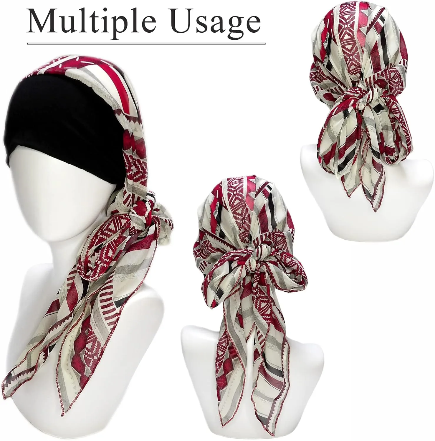 Headwear for Women Sleep Beanie Head Scarf for Bald Wraps Cancer Hats Turbans