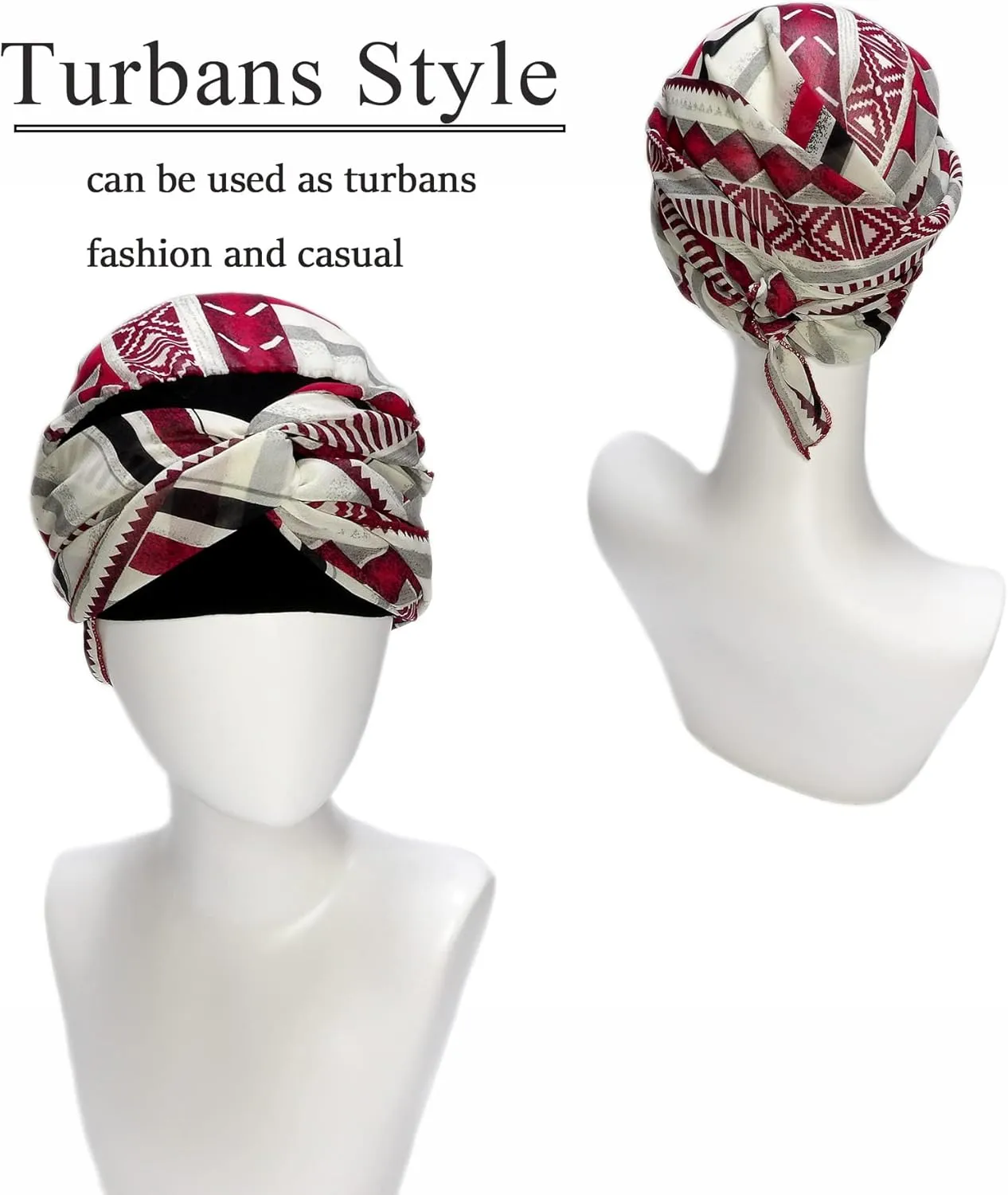 Headwear for Women Sleep Beanie Head Scarf for Bald Wraps Cancer Hats Turbans