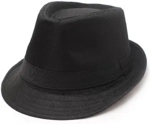 Hooyi Baby Boy Girl Fedora Jazz Hat Plaid Pot Cap (Black)