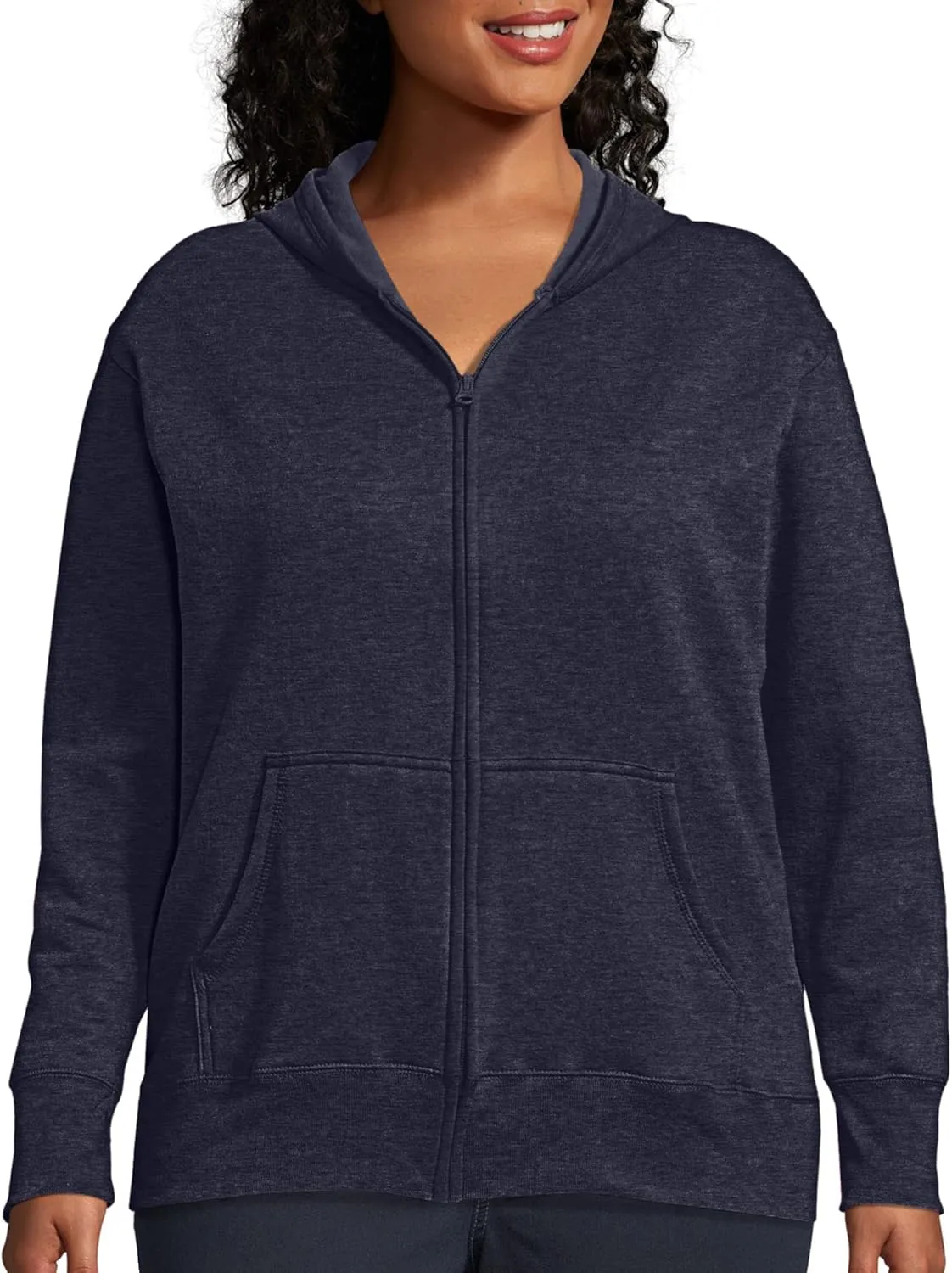 Just My Size Women's Ecosmart Fullzip Fleece Hoodie