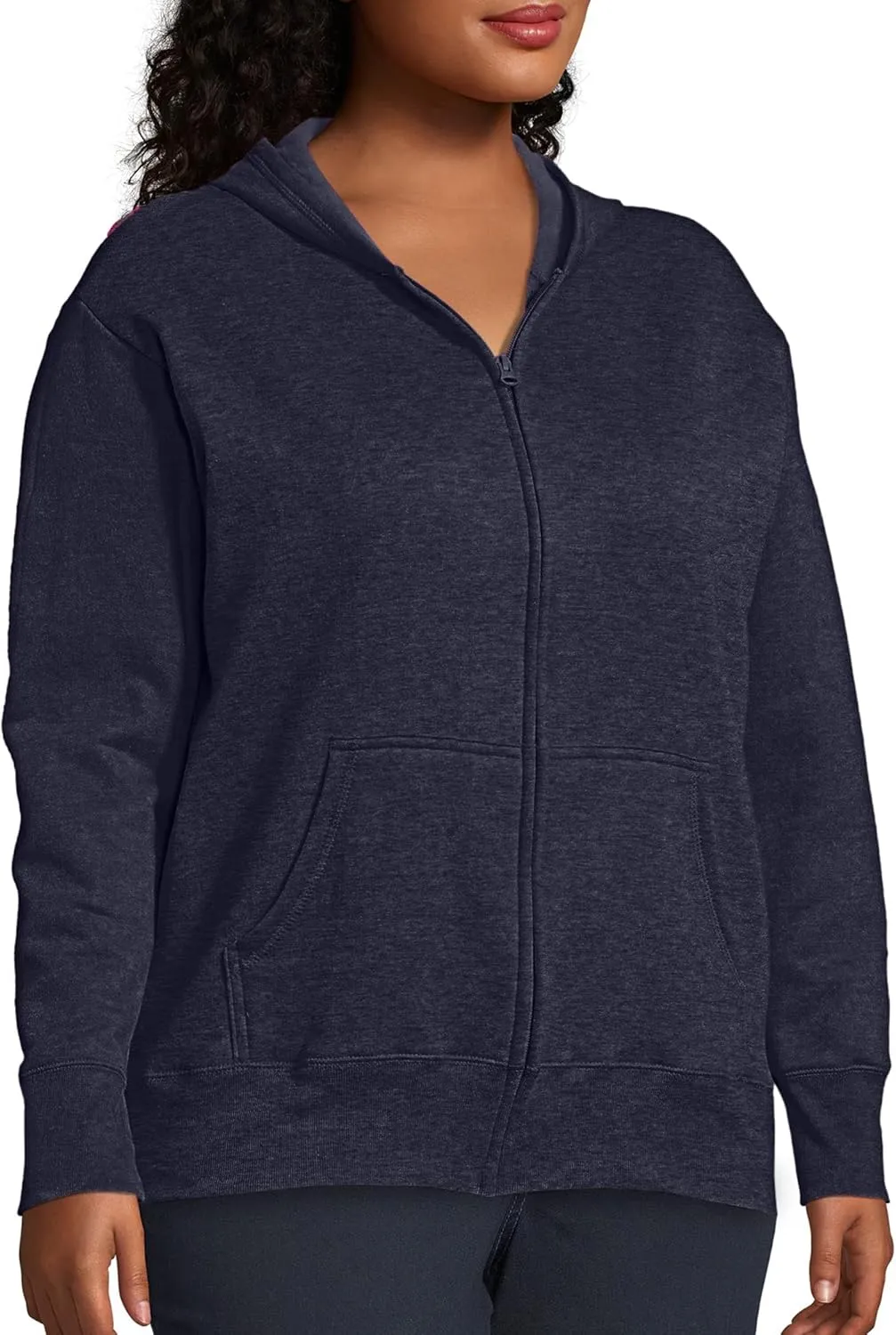 Just My Size Women's Ecosmart Fullzip Fleece Hoodie