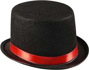 Magician Hat Black Fedoras Top Hat for Travel Short Brimmed Hat Western Top Hat for Boy Man Adults Top Hat