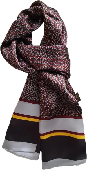 Mens 100 Silk Scarf Double Layers Fashion Wrap Neckerchief Formal Business Casual Party