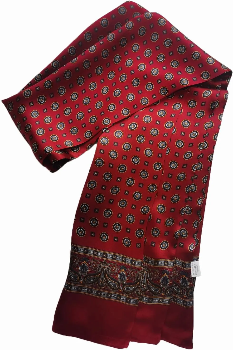 Mens 100 Silk Scarf Double Layers Fashion Wrap Neckerchief Formal Business Casual Party