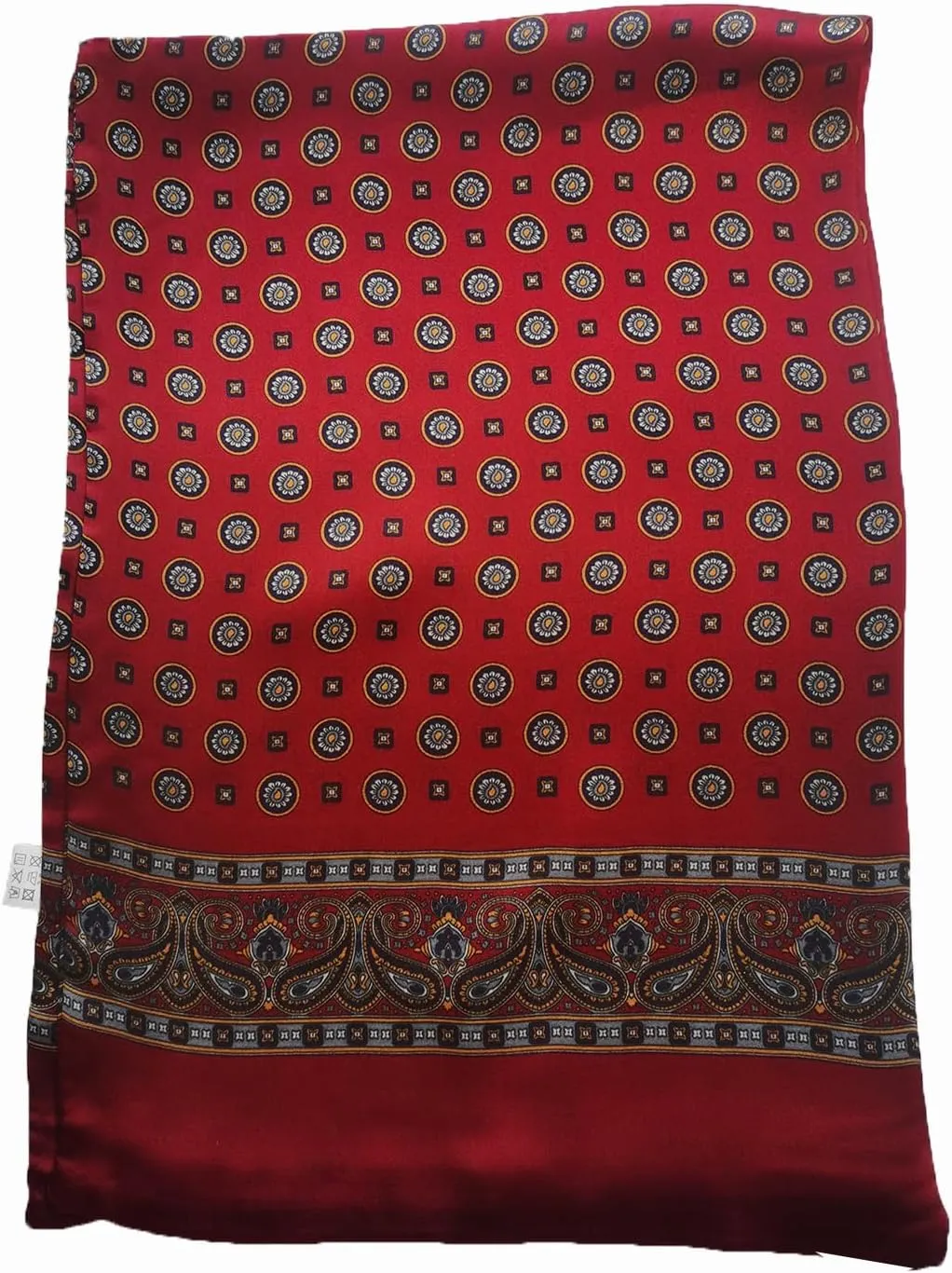 Mens 100 Silk Scarf Double Layers Fashion Wrap Neckerchief Formal Business Casual Party