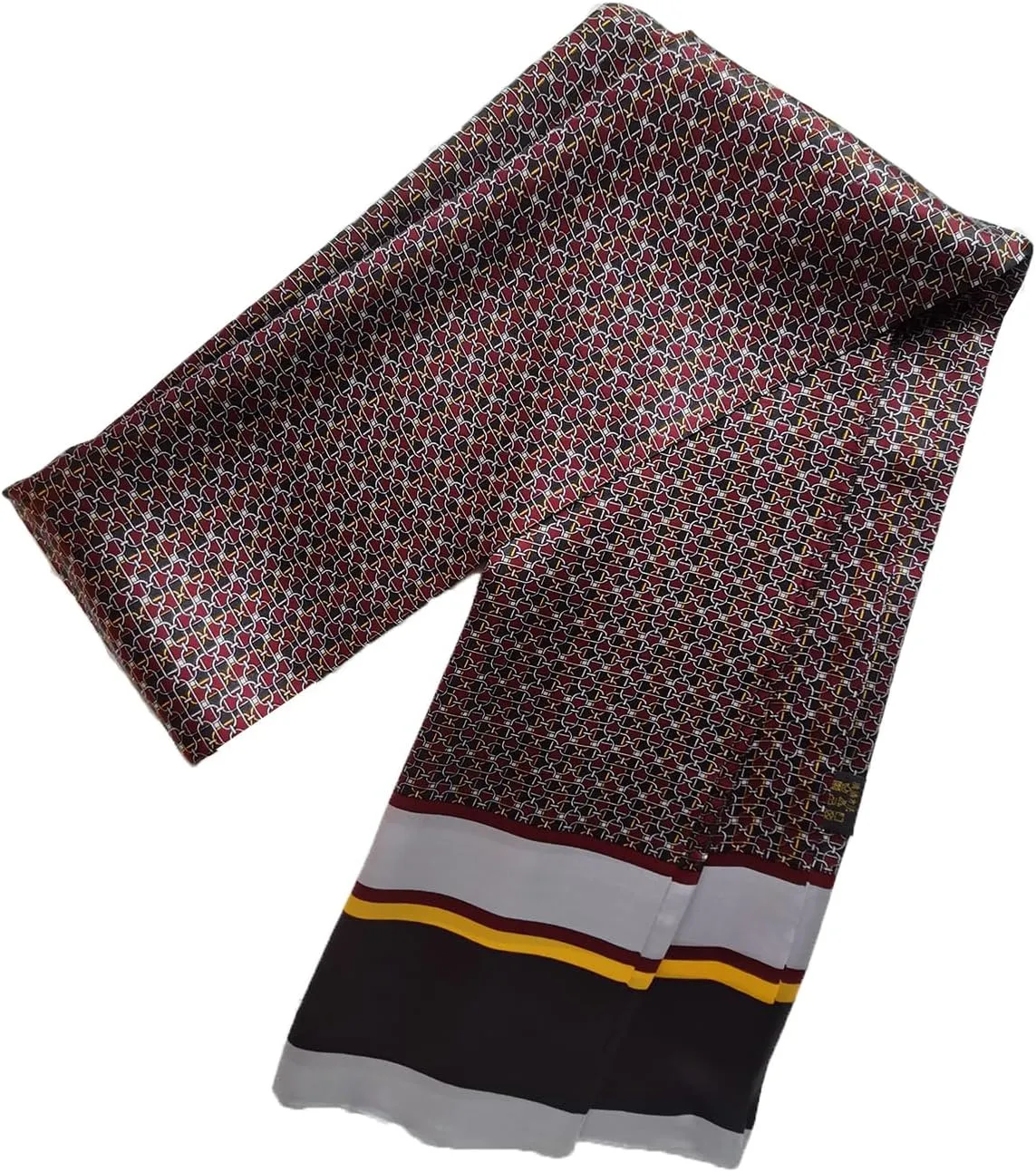 Mens 100 Silk Scarf Double Layers Fashion Wrap Neckerchief Formal Business Casual Party
