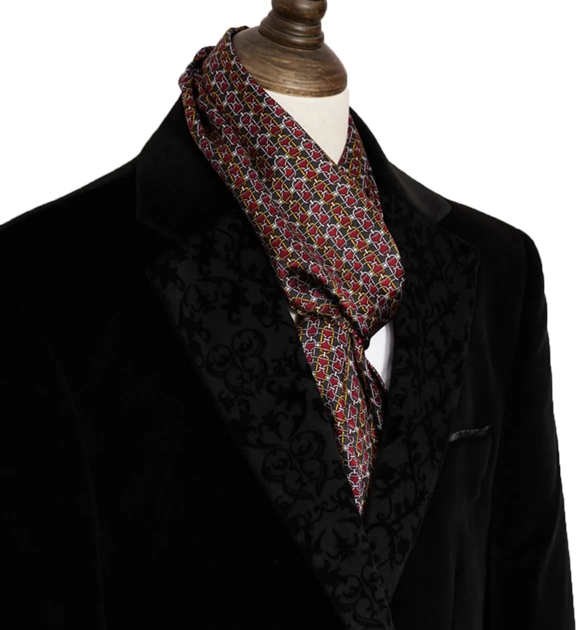 Mens 100 Silk Scarf Double Layers Fashion Wrap Neckerchief Formal Business Casual Party