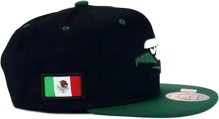 Mexican Mexico Hat Hecho En Mexico Eagle Aguila Snapback Flat Bill Baseball Cap