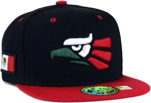 Mexican Mexico Hat Hecho En Mexico Eagle Aguila Snapback Flat Bill Baseball Cap