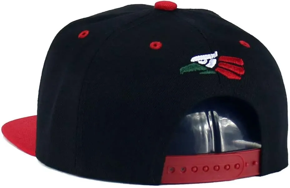 Mexican Mexico Hat Hecho En Mexico Eagle Aguila Snapback Flat Bill Baseball Cap