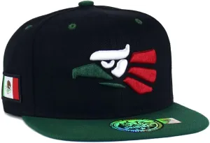 Mexican Mexico Hat Hecho En Mexico Eagle Aguila Snapback Flat Bill Baseball Cap