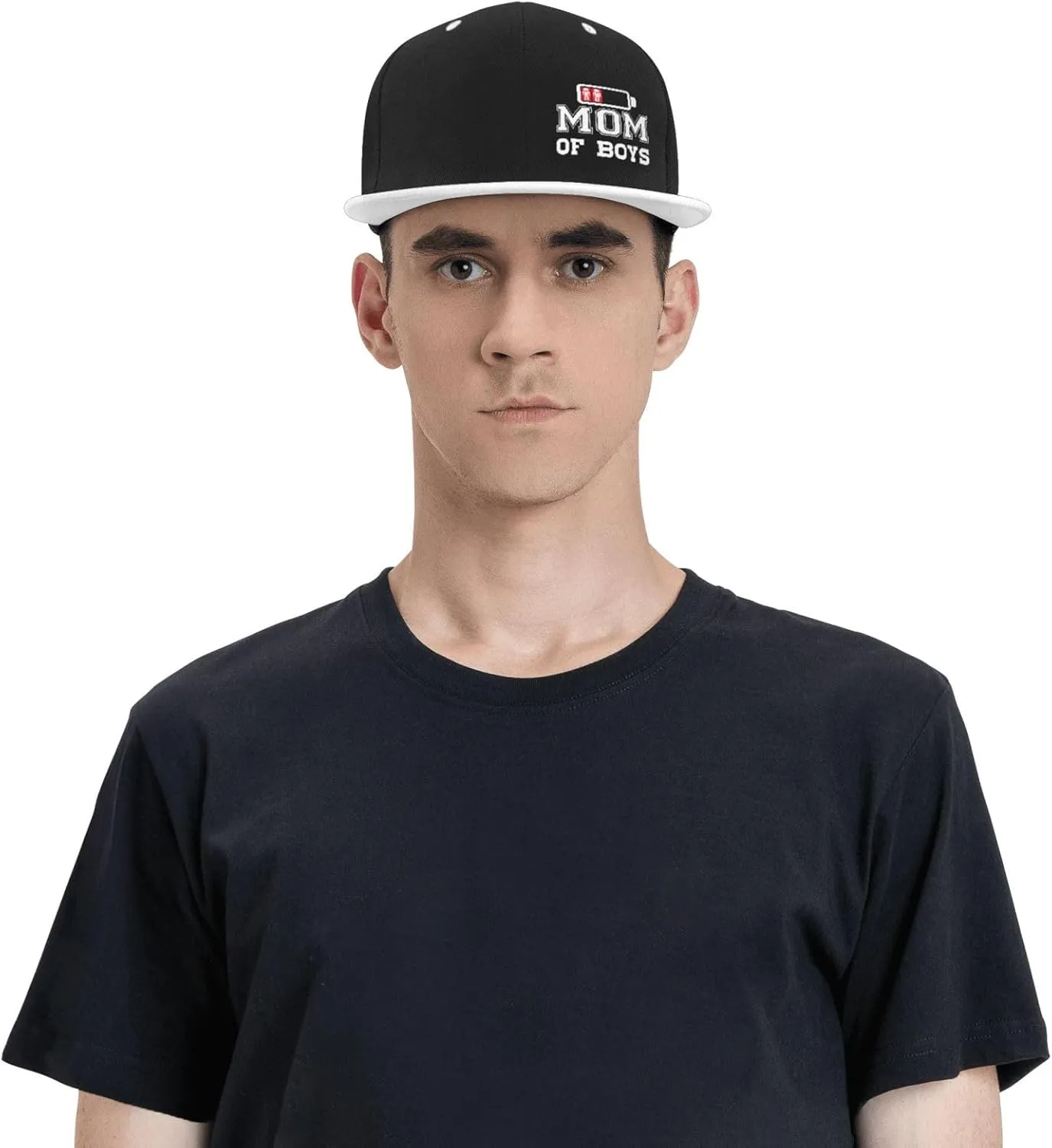 Mom of Boys Hat Funny Snapback Flat Brim Bill Hip Hop Baseball Cap Women Men Gift