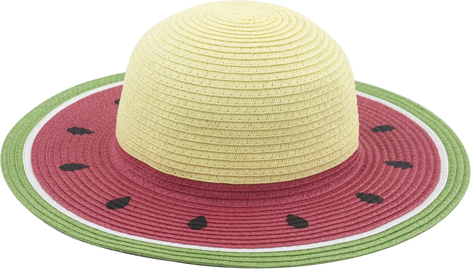 Muryobao Girl Kids Summer Straw Wide Brim Floppy Beach Sun Hat