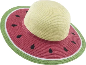 Muryobao Girl Kids Summer Straw Wide Brim Floppy Beach Sun Hat