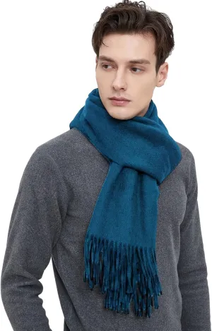 Novawo Mens Wool Scarf Warm and Soft Long Scarves Winter Stylish Scarves