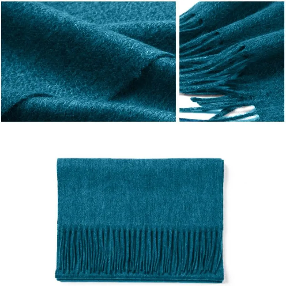 Novawo Mens Wool Scarf Warm and Soft Long Scarves Winter Stylish Scarves