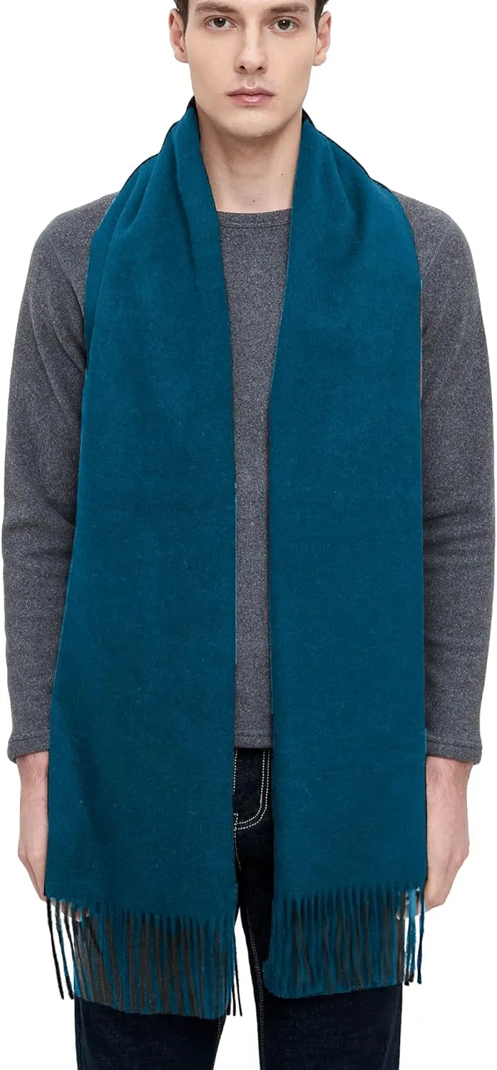 Novawo Mens Wool Scarf Warm and Soft Long Scarves Winter Stylish Scarves