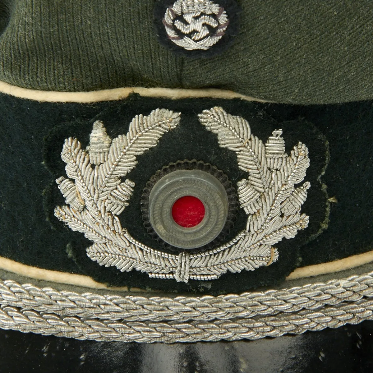 Original German WWII Army Heer Officer Visor Cap by EREL
