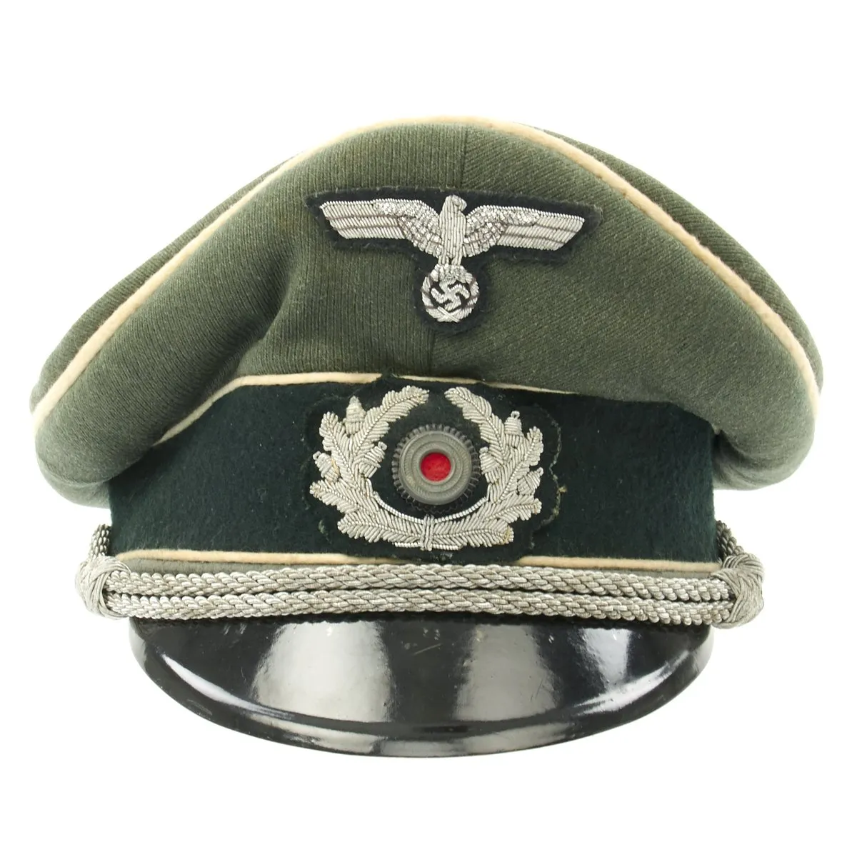 Original German WWII Army Heer Officer Visor Cap by EREL