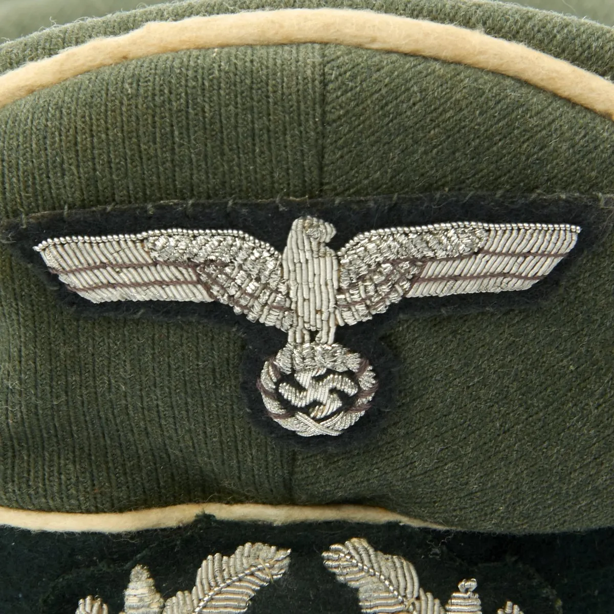 Original German WWII Army Heer Officer Visor Cap by EREL