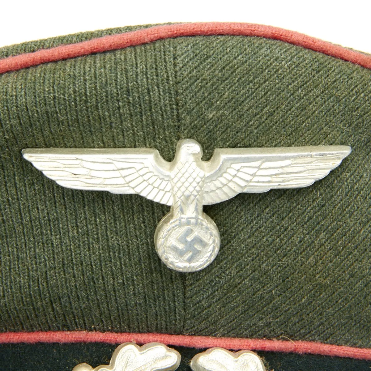 Original German WWII Heer Panzer NCO Peak Visor Cap by Clemens Wagner Dated 1938