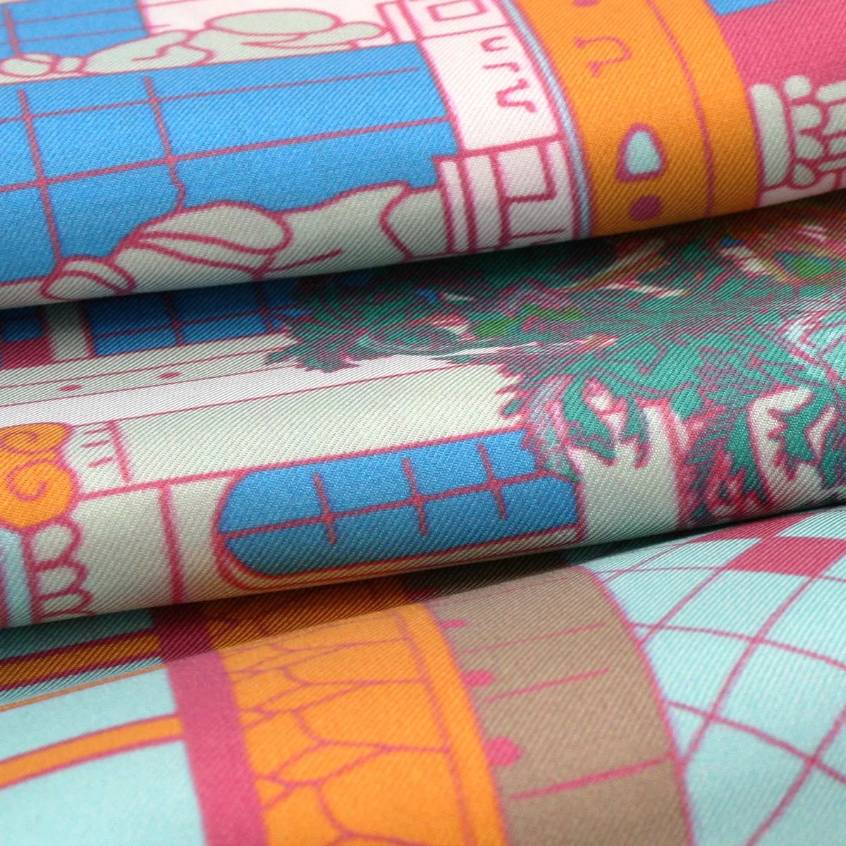 Paris fancy colors tie scarf