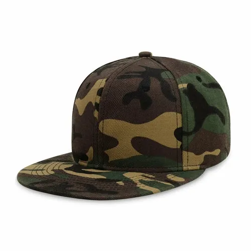 Plain Snapback Flat Cap