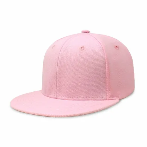Plain Snapback Flat Cap