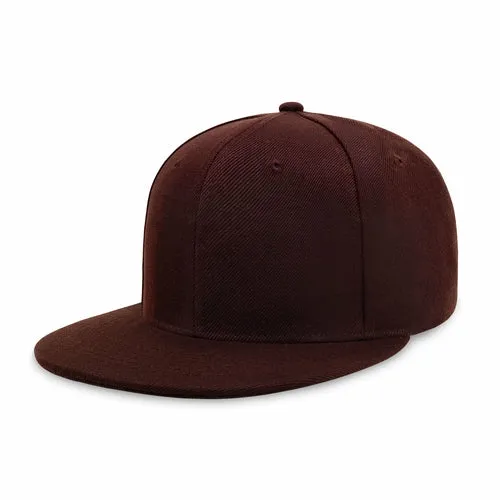 Plain Snapback Flat Cap