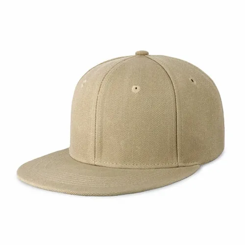 Plain Snapback Flat Cap