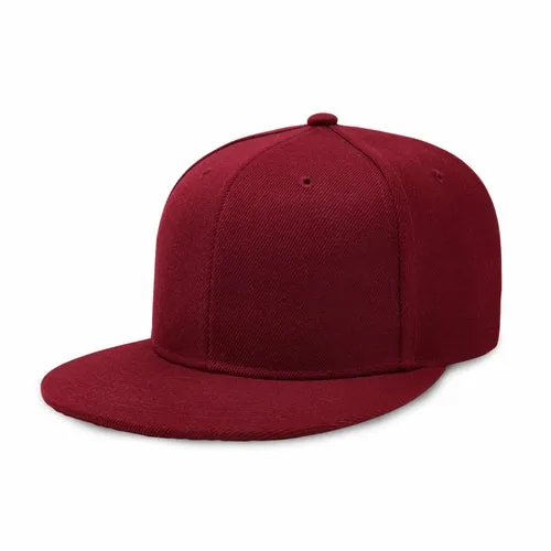 Plain Snapback Flat Cap