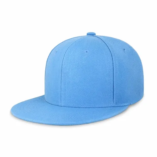 Plain Snapback Flat Cap
