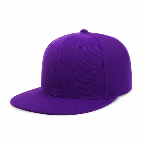 Plain Snapback Flat Cap