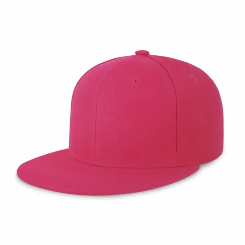 Plain Snapback Flat Cap