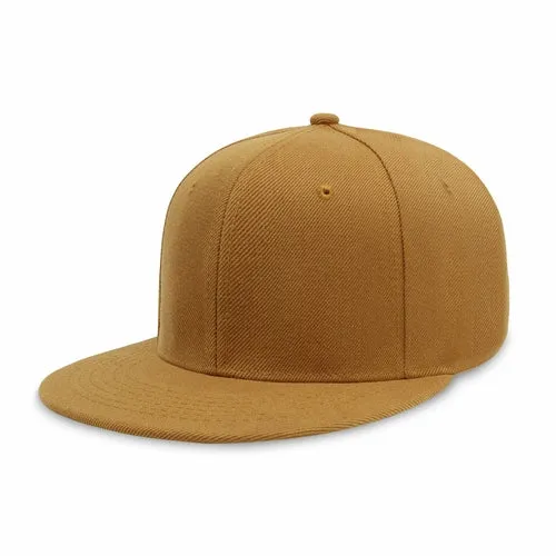 Plain Snapback Flat Cap