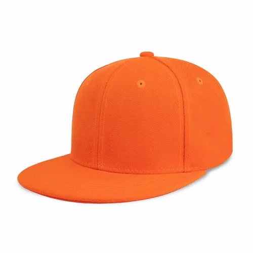 Plain Snapback Flat Cap